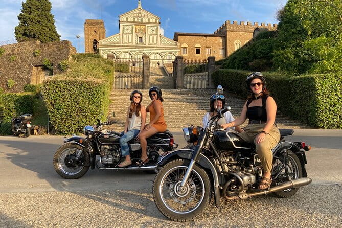 Vintage Sidecar Motorcycle Tour of Florence - The Highlights of the City - Panoramic Views from Piazzale Michelangelo