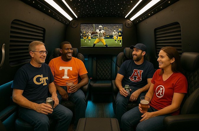 VIP Gameday Tailgate in a Maybach Sprinter Van - Drinks and Snacks Included in the Experience