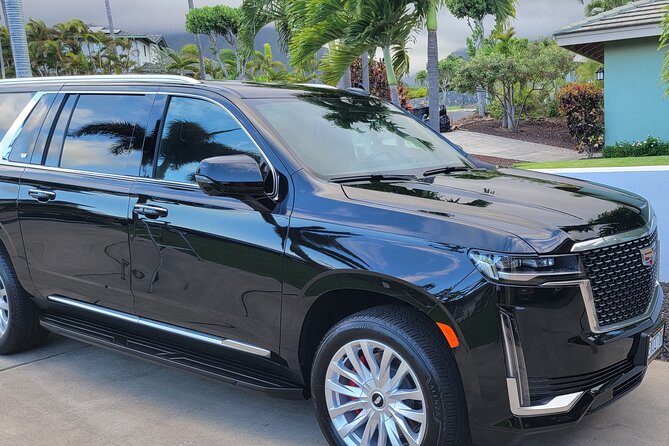 VIP Private Maui OGG Arrival Transfer in Black Cadillac Escalade - Booking and Cancellation Policy