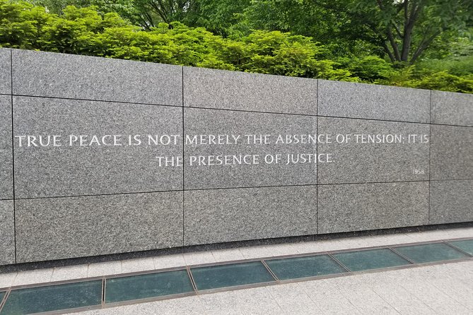 Virtual Tour of Martin Luther King Memorial - Limitations and Considerations