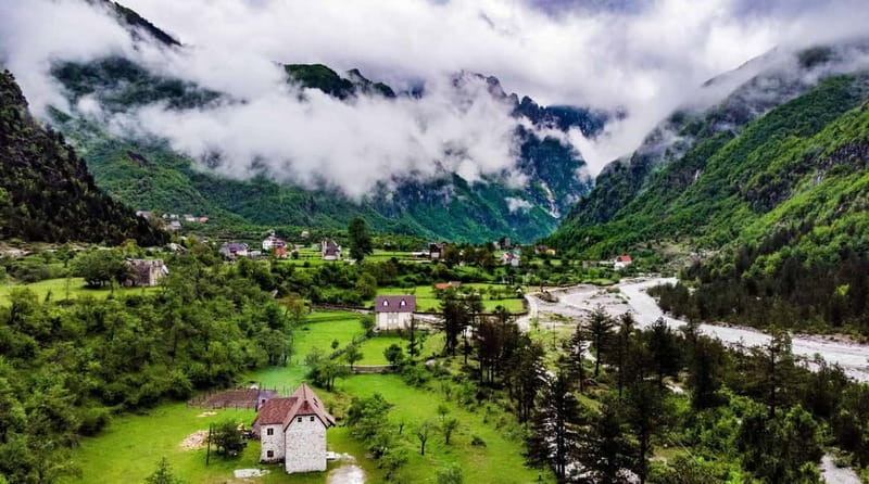 Visit Thethi in 2 Days - Discovering Thethi Village and Its Mountain Setting