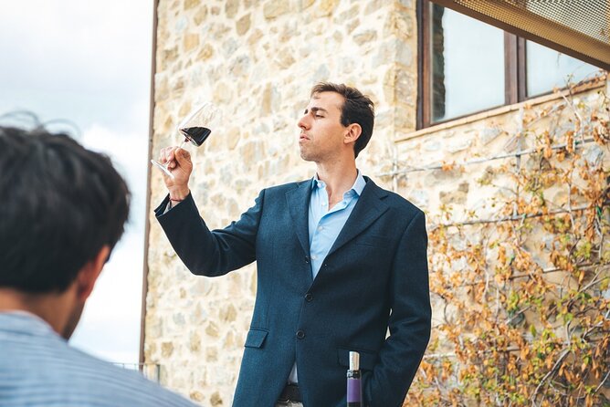 Visit to the Cellar with Wine & Food Tasting over the Val d'Orcia - Inside the Historic Cellar of Podere Montale