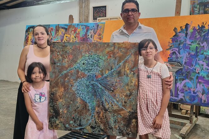 Visit to workshops and studios of contemporary art artists - Exploring Abstract-figurative Expressionism at Priv. de Montoya 1