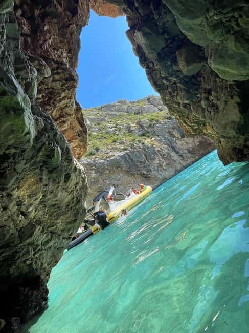 Vlore: Grama Bay & Karaburun Caves 8-Hour Speedboat Tour - Visiting Haxhi Ali Cave and Its Underwater Environment