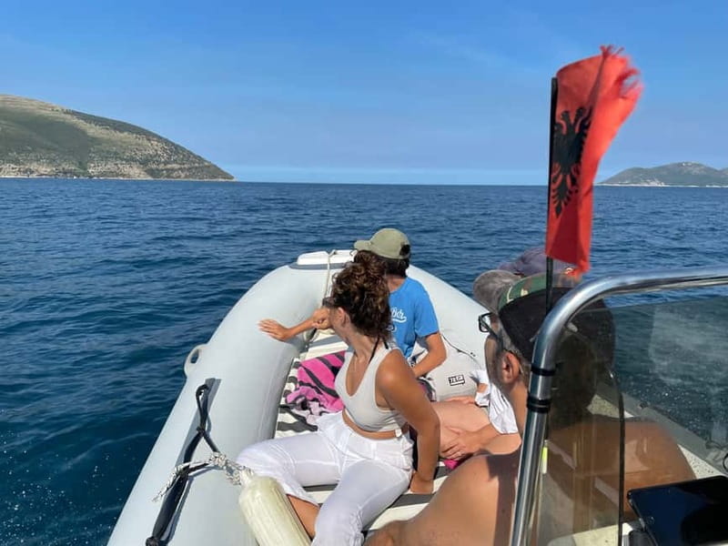 Vlore: Haxhi Ali Cave and Dafina Cave Speedboat Tour - Time in Dafina Bay: Snorkeling and Refreshments