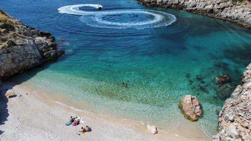 Vlore: Haxhi Ali Cave and Dafina Cave Speedboat Tour - Cliffs of Kepi i Shëngjergjit: Photo and Snorkeling Breaks