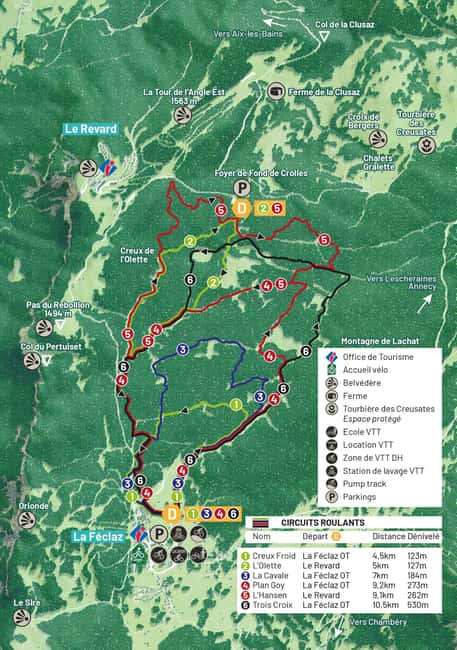 VTTAE rental at Savoie Grand Revard - Exploring Varied Trails on Savoie Grand Revard