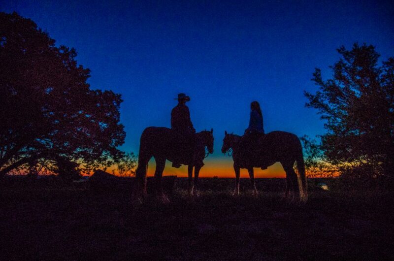 Waco: Sunset Horseback Ride - A Romantic Sunset Horseback Ride in Texas at Brazos Bluffs Ranch