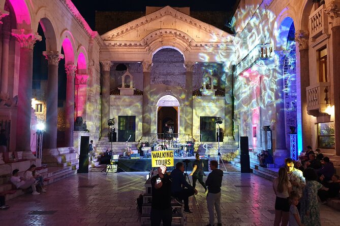 Walking Tour of Split and Diocletian's Palace - Riva Harbor and the Coastal View