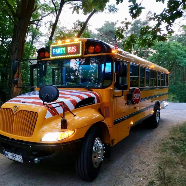 Warsaw: 1-Hour Private School Party Bus with Vodka Package - Warsaw’s Unique Party Scene on Wheels