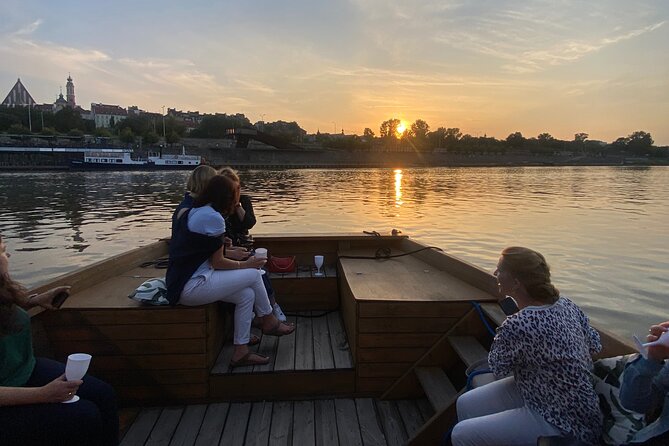 Warsaw Vistula River Sunset Cruise with Welcome Drink - The Old Town, Royal Castle, and City Walls