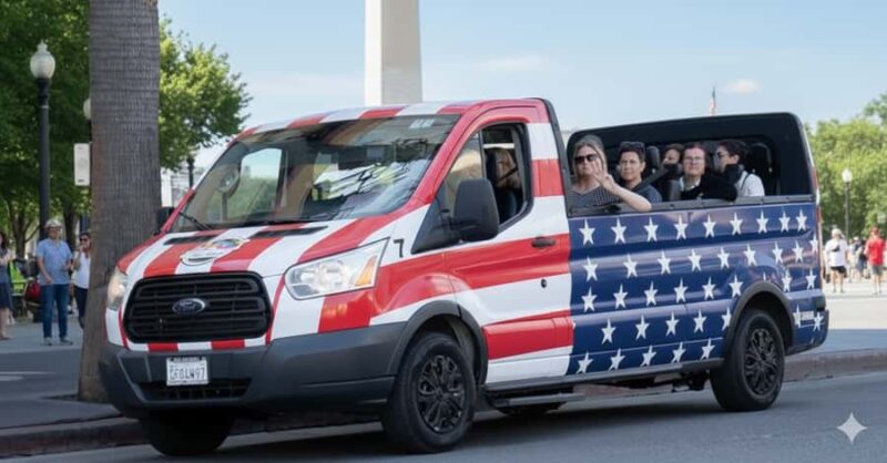 Washington DC History&Monuments Open Air Minibus Guided Tour - Comfortable and Eco-Friendly Transportation