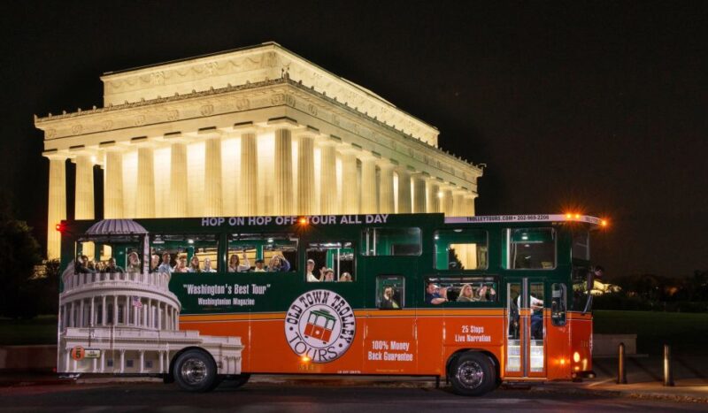 Washington DC: Monuments by Moonlight Nighttime Trolley Tour - Washington DCs Nighttime Monuments: A Scenic Overview