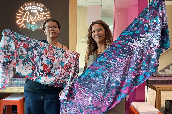 Water Marbling Workshop in Voorhees, NJ - Introduction to Water Marbling at Mosaic Art Studio