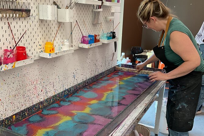 Water Marbling Workshop in Voorhees, NJ - Upgrading to Silk Printing: Wearable Art Possibilities