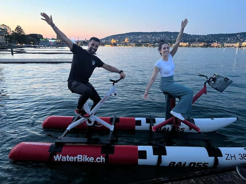 Waterbike on Lake Zurich - Best Times to Ride: Sunset and Daytime Experiences
