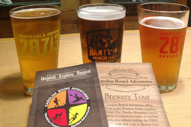 Waterfalls and Breweries Tour from Bryson City, NC - Sampling Craft Beer at Five Top Breweries