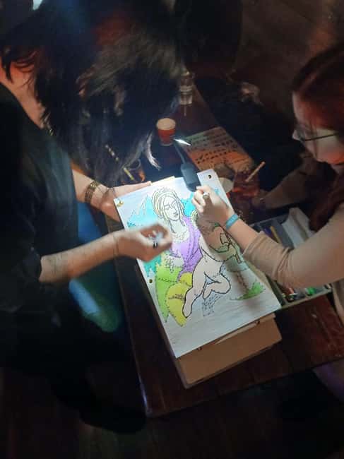 Weimar: Painting with a meal  paint pictures, relax, enjoy dinner - The Creative Painting Experience in a Cozy Atmosphere