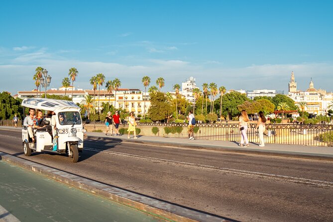 Welcome Tour to Seville in Private Eco Tuk Tuk - The Beauty of Plaza de España and María Luisa Park