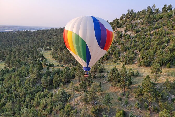 Western Horizons Hot Air Balloon rides - Touchdown and Celebratory Toast