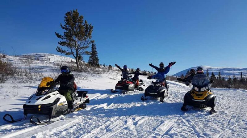 Whitehorse: Snowmobile Tour on the Dawson Overland Trail - How the Tour Starts Near Whitehorse