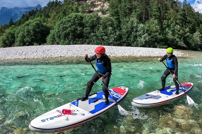 Whitewater Paddle Boarding on Soca River - Thrilling Whitewater Paddle Boarding on the Soca River in Bovec, Slovenia