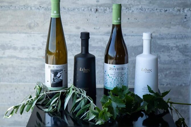 Wine Raki Olive Oil Tasting and Pottery - Private Tour - Sampling Crete’s Wines and Raki at Lyrarakis Winery