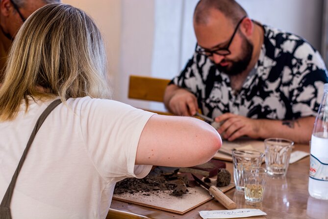 Wine tasting and Carving lesson in Santorini - The Friendly Guidance of Nicholas and His Family