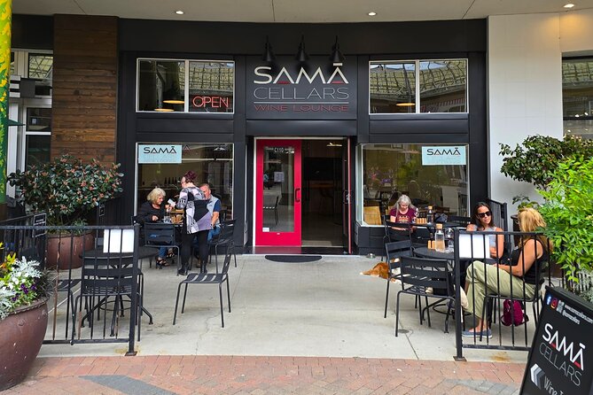 Wine Tasting at Sam Cellars a Boutique Washington Winery - The Redmond Town Center Setting and Atmosphere