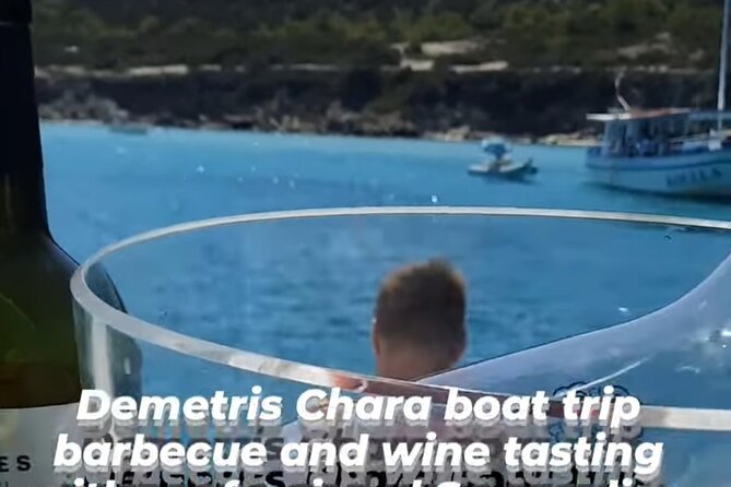 Wine tasting on-board the Demetris Chara BBQboat BlueLagoon tours - Pacing and Group Size
