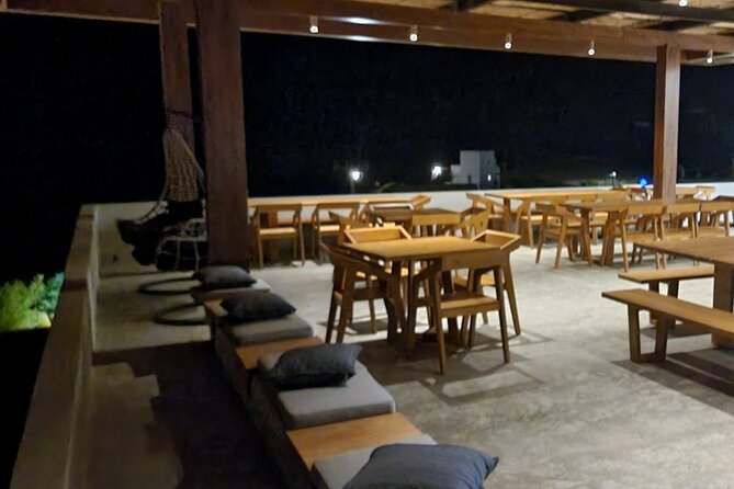 Winery Tour and Tasting in Tinos with the Winemaker - Scenic Setting and Atmosphere on the Terrace