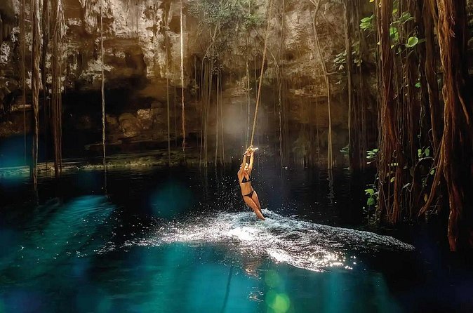Wonder of the World in Mexico Chichen Itza and Mayan Cenotes - Ik Kil Cenote: Crystal Waters for a Refreshing Swim