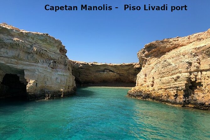Wooden Boat from Piso Livadi, Blue Lagoon ,Antiparos, Sea Caves - Food and Drink Throughout the Day