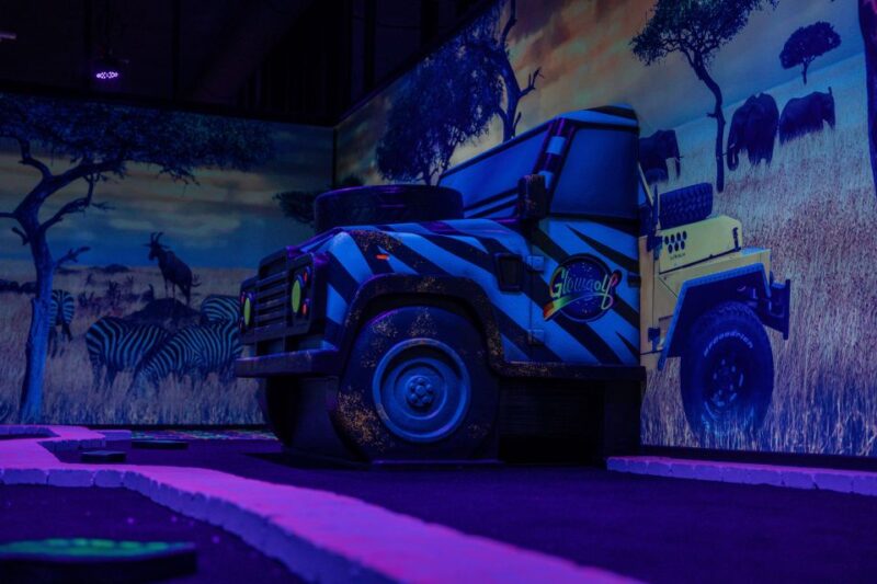 Woop! Glow golf: Ljubljana Btc City - Exciting Neon Mini Golf Adventure in Ljubljana Btc City for Just $11