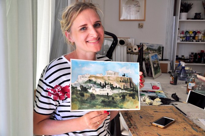 workshop for painting acropolis/landscape with local artist - Key Points