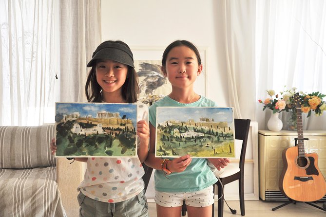 workshop for painting acropolis/landscape with local artist - Participating in a Hands-On Watercolor Experience