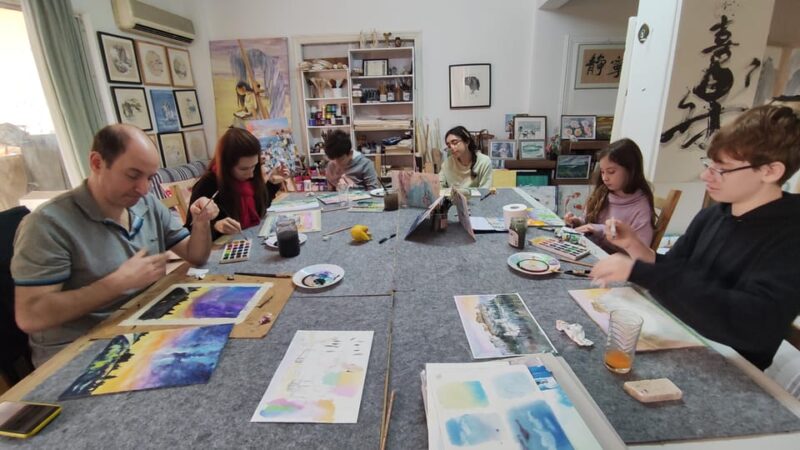 workshop for painting acropolis/landscape with local artist - Discover the Art of Greek Landscapes with a Local Artist in Athens