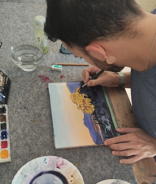 workshop for painting acropolis/landscape with local artist - What You Take Home: Your Greek Landscape Masterpiece