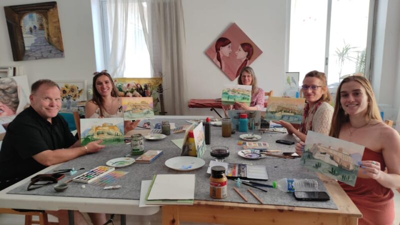 workshop for painting acropolis/landscape with local artist - The Sum Up: A Creative Touch to Your Athens Trip