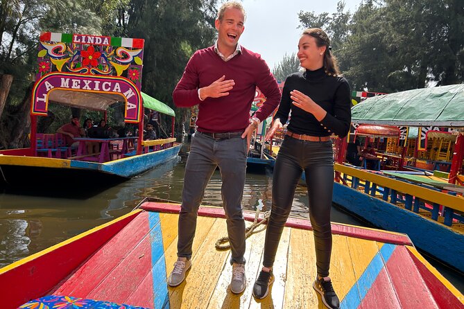 Xochimilco BOAT LIGHT PARTY WITH 1 DRINK AND 4 TAQUITOES + 18 - Experience a Fun-Filled Boat Party in Xochimilco for $49