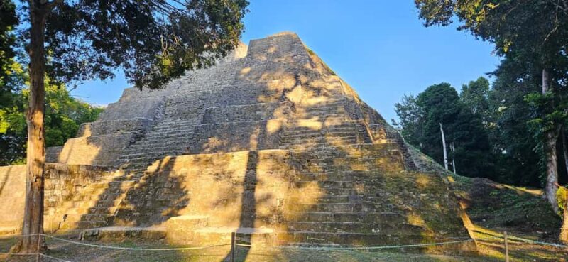 Yaxha at sunset with transportation, guide plus entrance - Key Points