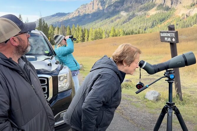 Yellowstone in a Day Private Guided Tour - Wildlife Watching with Binoculars and a Spotting Scope