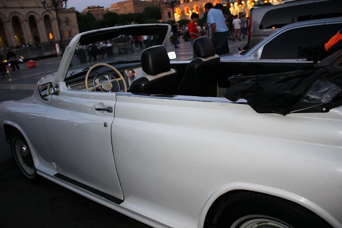 Yerevan city tour with drinks in a classic car with photography - Accessibility and Booking Details