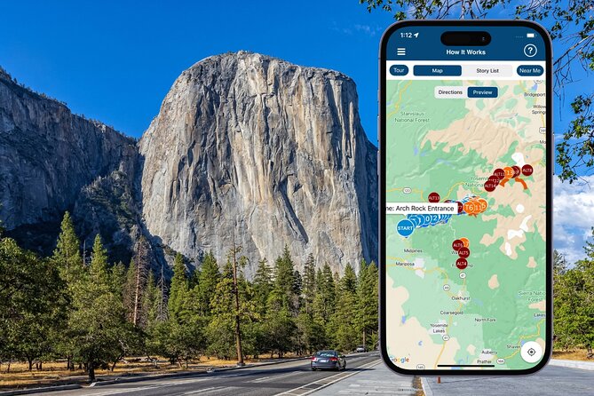 Yosemite National Park Self Guided Driving Audio Tour Guide - Starting Point and Booking Details
