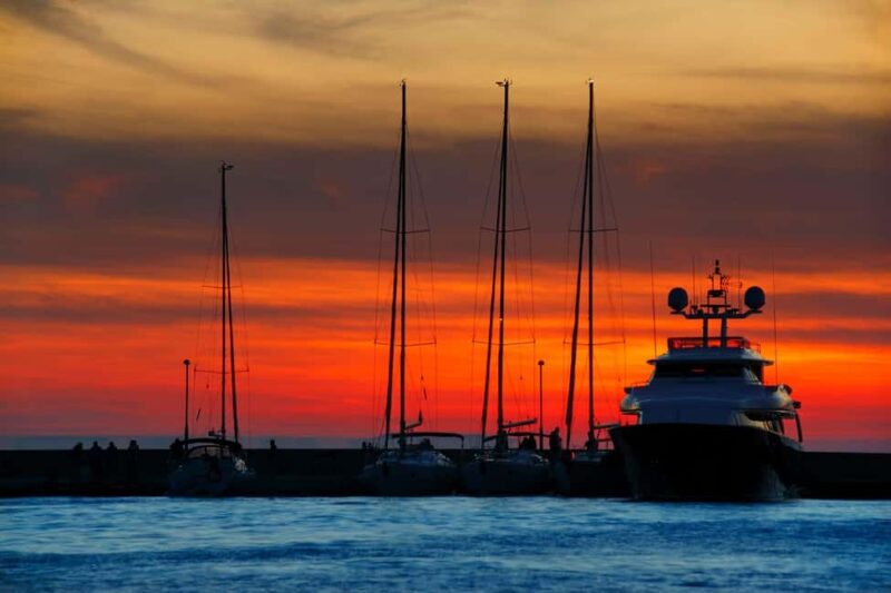 Zadar: Sunset & Night Cruise with Sparkling Wine - Champagne and the Spectacular Sunset