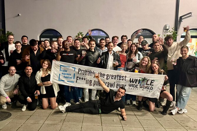 Zagreb Pub Crawl 1Hour of Unlimited Drinks Club Entry - Logistics and Group Size