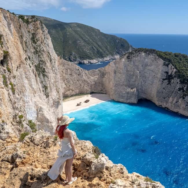Zakinthos: Shipwreck Beach and Blue Caves Land and Sea Tour - Sea Adventure at Blue Caves and White Beach