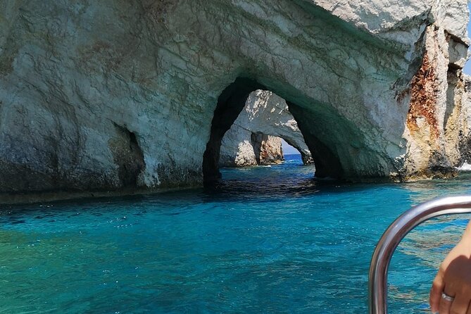 Zakynthos Navagio View - Boatrip, Caves & Xigia Beach exploration - Exploring the Blue Caves Natural Beauty by Boat