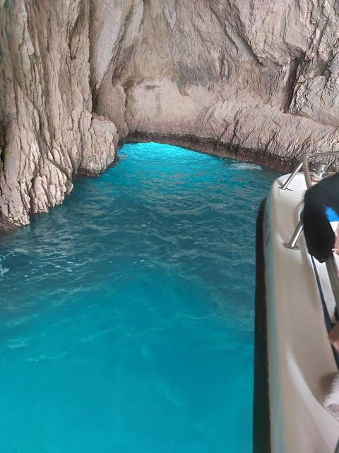 Zakynthos: Shipwreck Beach by Land & Sea Blue Caves Day Tour - The Speedboat to Navagio Shipwreck and Blue Caves