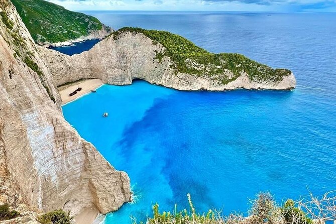 Zakynthos Top Sights Morning Tour Shipwreck and Blue Caves - Authentic Greek Lunch in Anafonitria